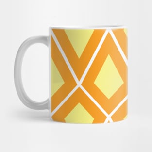 Diamond Seamless Pattern - Orange and Yellow 009#002 Mug